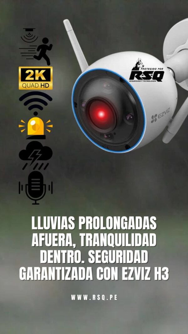 Cámara de Seguridad WiFi para Exteriores con Visión Nocturna en Color y Detección Inteligente - Imagen 2