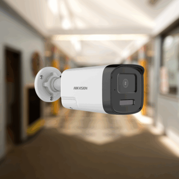 Cámara Bullet HD 1080p para Exteriores con Visión Nocturna c/ Audio 2 Vías y Sirena